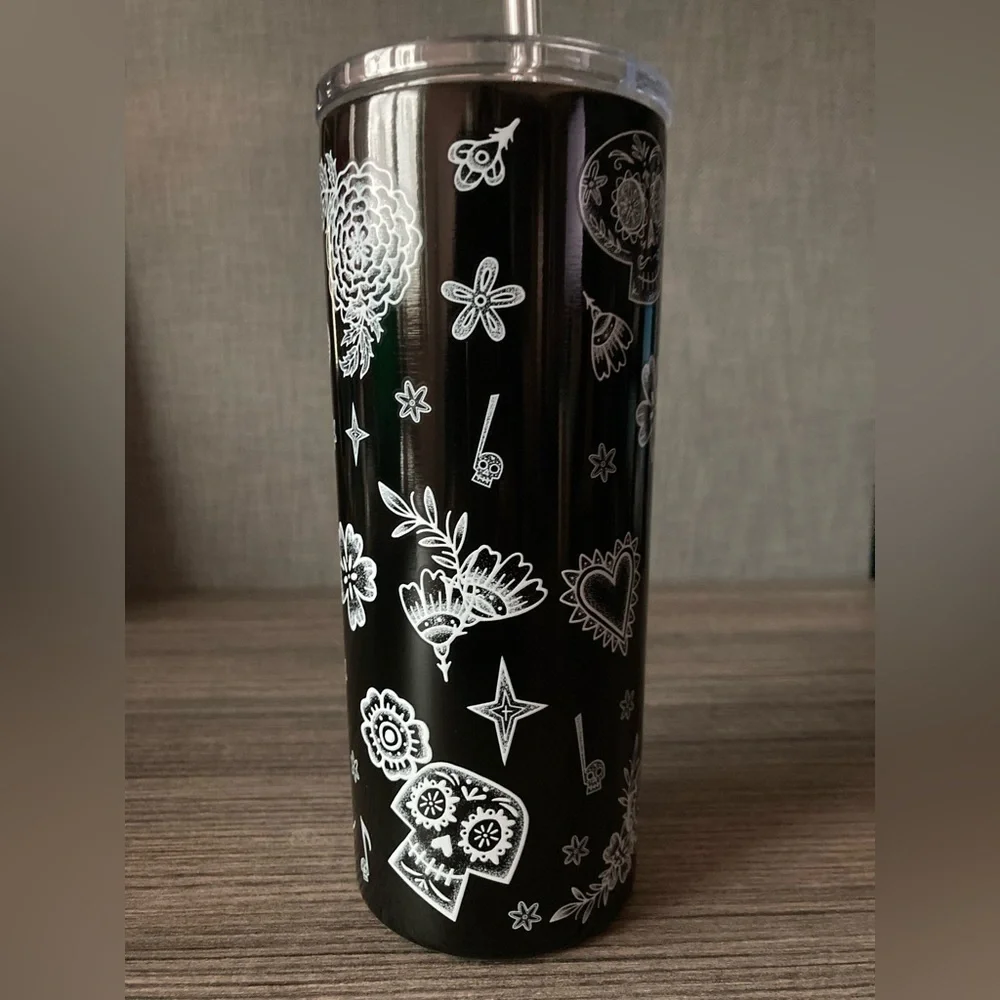 Disney Coco Ernesto De La Cruz 17oz tumbler with straw